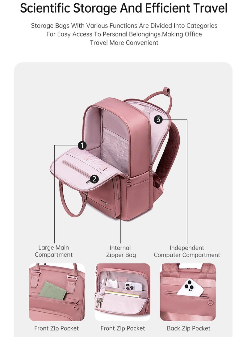 Chantria CB00765 Stylish Anti-theft 15.6-Inch Laptop Water-resistant For Travel Work School Business For Women Fashion Durable Casual Backpack Bag - Red  - Image 5