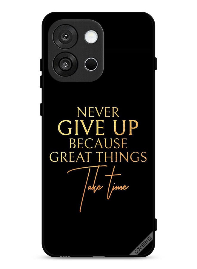 Covernex OnePlus 13T Protective Case Cover Never Give Up Because Great Things Take Time - Image 1