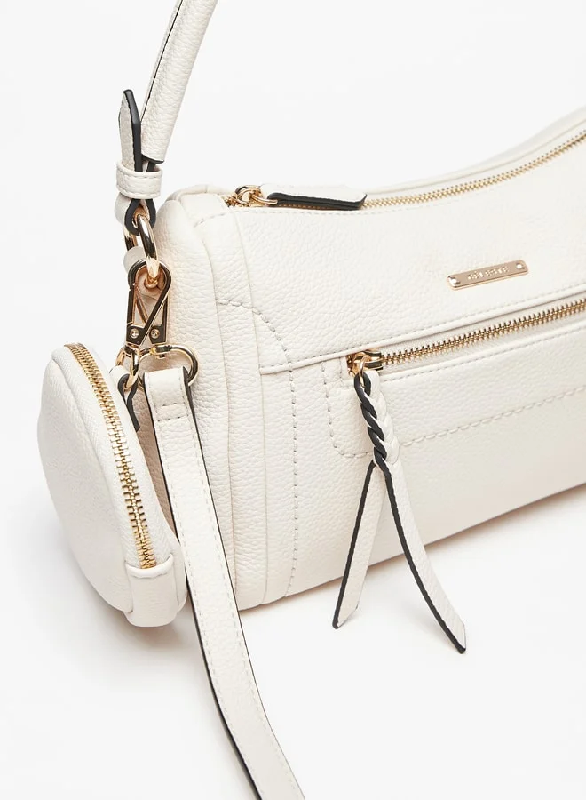 Celeste Women's Solid Crossbody Bag with Coin Pouch and Adjustable Strap