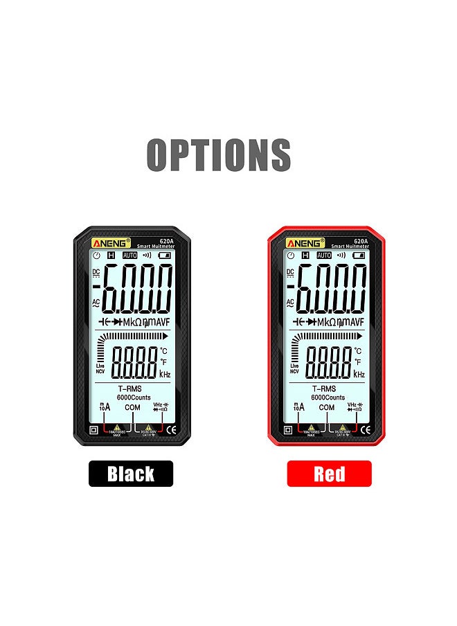 4.7-Inch LCD Display AC/DC Digital Multimeter Ultraportable True-RMS Multimeter Auto-Ranging Multi Tester