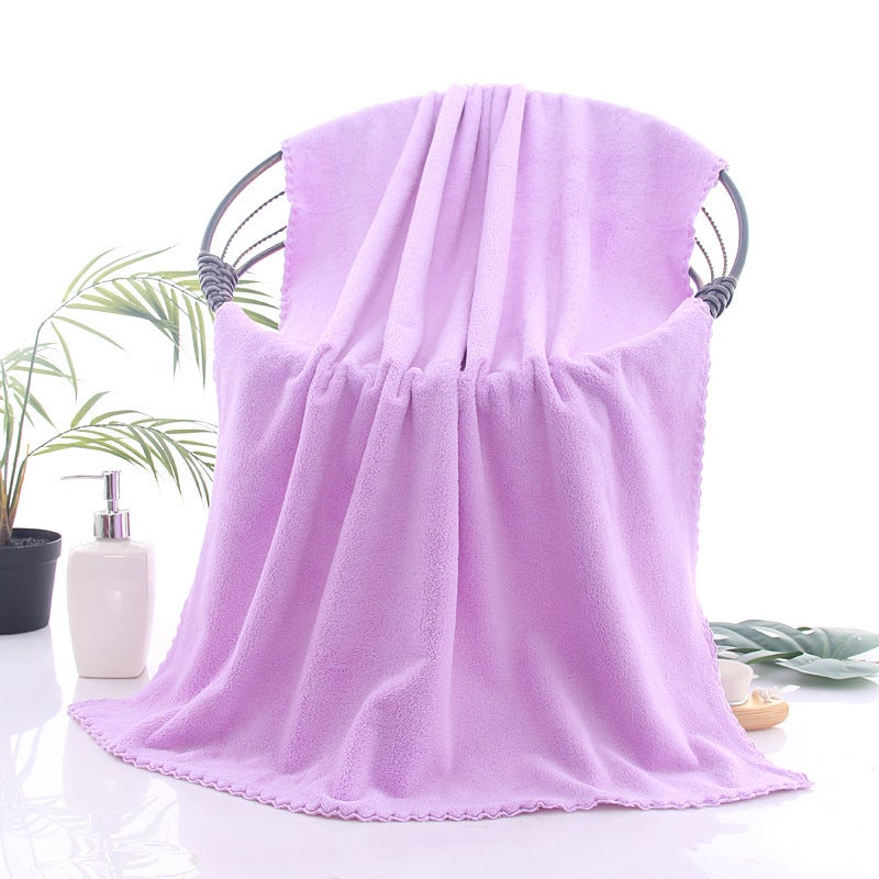 Coral Fleece Bath Towel Set Household Cheap Towel Mother And Child Set Beach Towel Dry Hair Towel Water Absorbent Gift Stall - Image 5