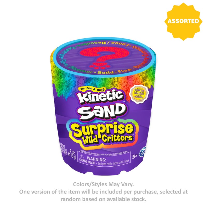 Kinetic Sand Surprise Wild Critters Playset (113 g, Assorted) - Image 1