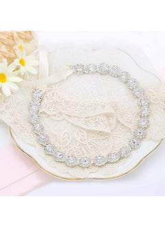 Oriamour Crystal Wedding Headband Bridal Headpiece Rhinestone Bridal Hair Accessories For Brides Flower Girl Bridesmaids Silver  - Image 3