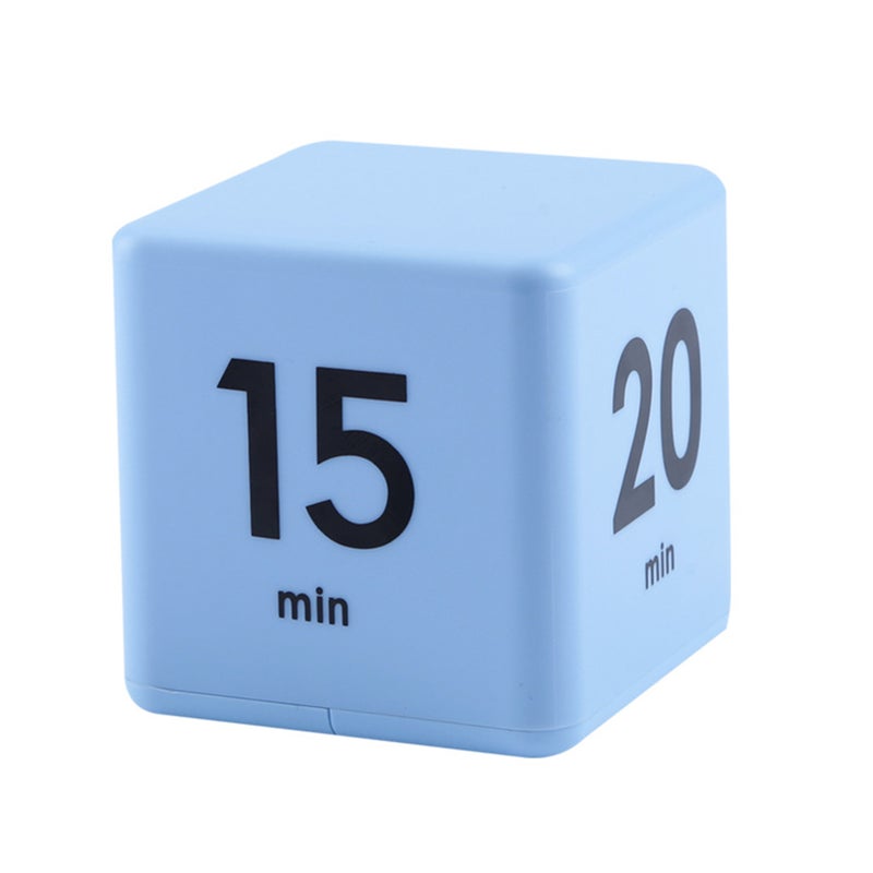 Cube Timers Time Management and Countdown Settings with Gravity Sensor Flip Timer 2.6 Inch Kids Timer 15-20-30-60 Minutes for Studying Cooking Reading Exercise - Image 1