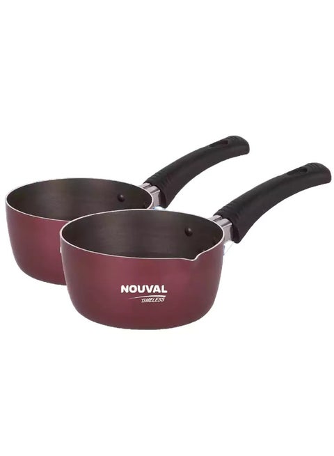 Set of 2 Nouval Timeless Teflon Non-Stick Casseroles, Size 14+16
