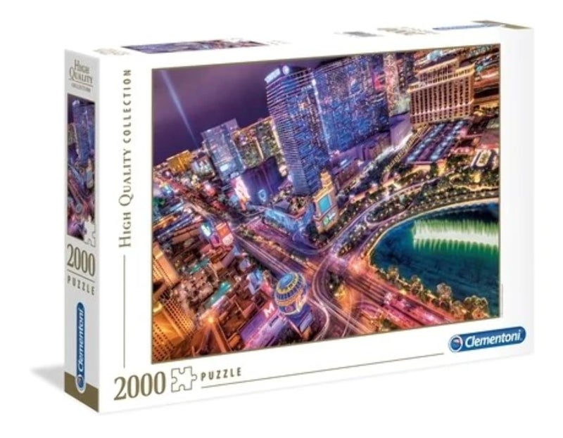 Clementoni "Las Vegas Puzzle (2000 Piece), Multi-colored, 8" - Image 1