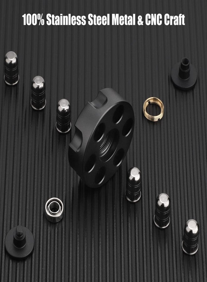 Dilabnba Fidget Spinner Toy for Adults Kids, Cool Black Alloy Hand Finger Spinner, Stress Relief Anti Anxiety Fidget Cube Fidget Toy, Sensory Spinning Desk Toys Gifts Party Favors - Image 3