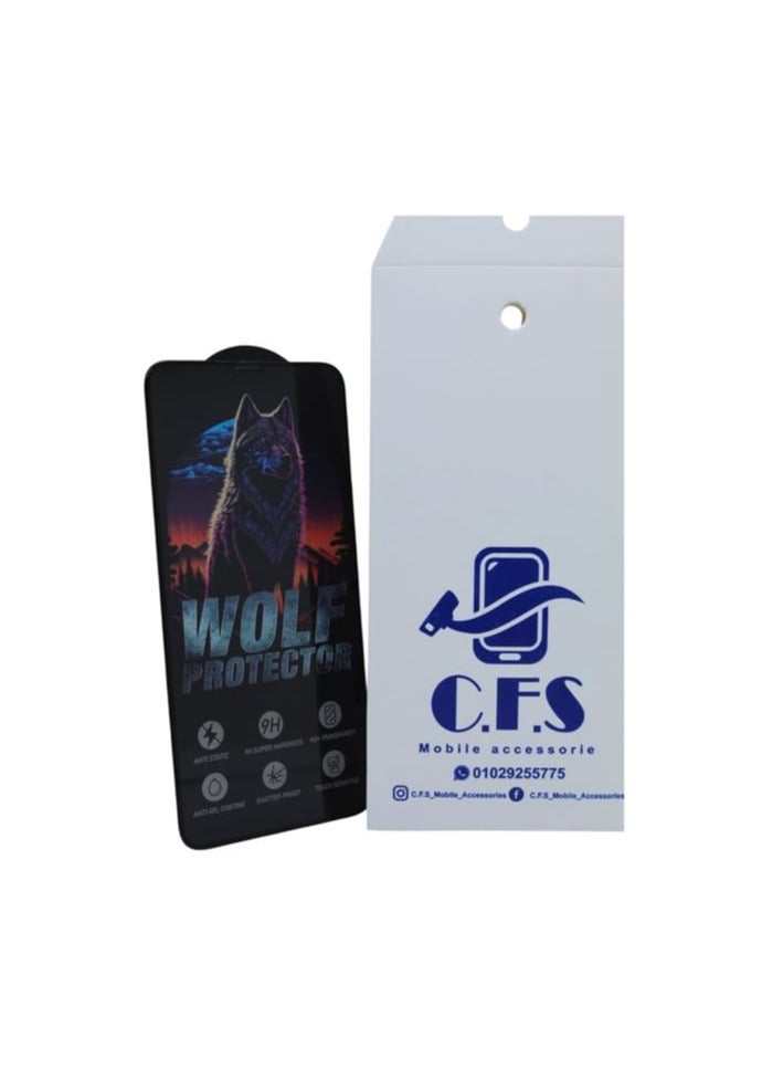 CFS C.F.S Wolf Protector Design Tempered Glass Screen Protector for Apple iPhone 11 Pro Max/Apple iPhone XS Max - Clear & Black - Image 2