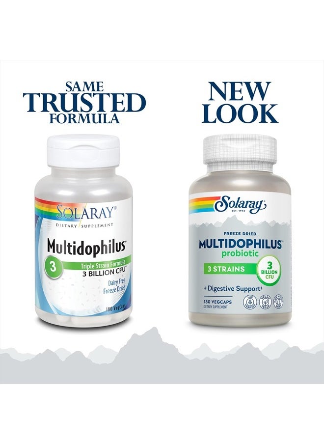 Multidophilus 3 Freeze Dried | 3 Billion CFU | Probiotics L. acidophilus, B. bifidum, and L. bulgaricus for