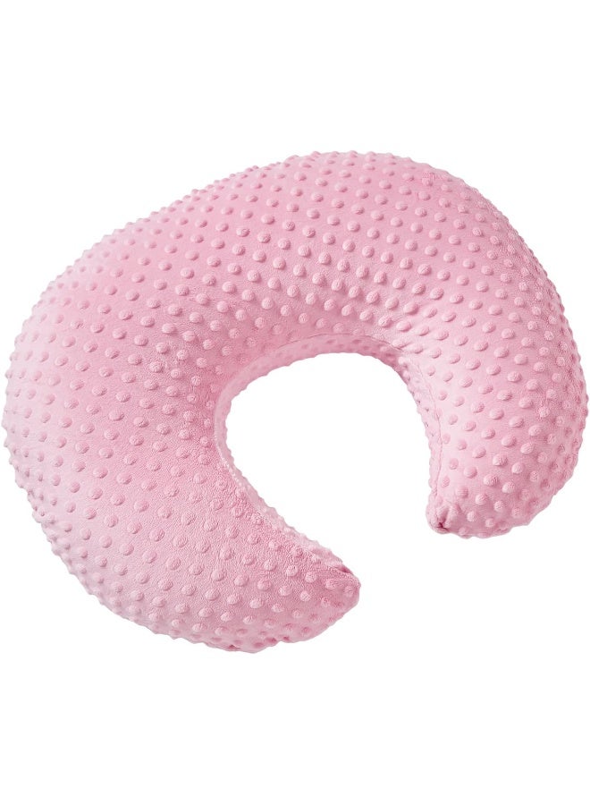 Aullar Pillowcase for Nursing Pillow and Positioner for Breastfeeding and Bottle Feeding, Propping Baby, Tummy Time, Baby Sitting Support, Awake-Time Support, Pillow Cover Only (Candy Pink) - Image 1