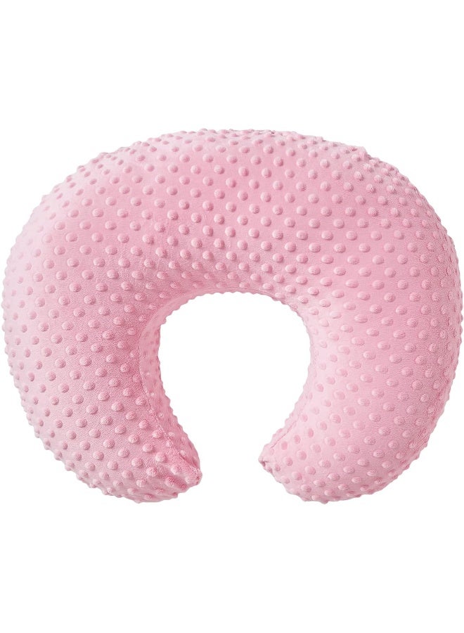 Aullar Pillowcase for Nursing Pillow and Positioner for Breastfeeding and Bottle Feeding, Propping Baby, Tummy Time, Baby Sitting Support, Awake-Time Support, Pillow Cover Only (Candy Pink) - Image 3