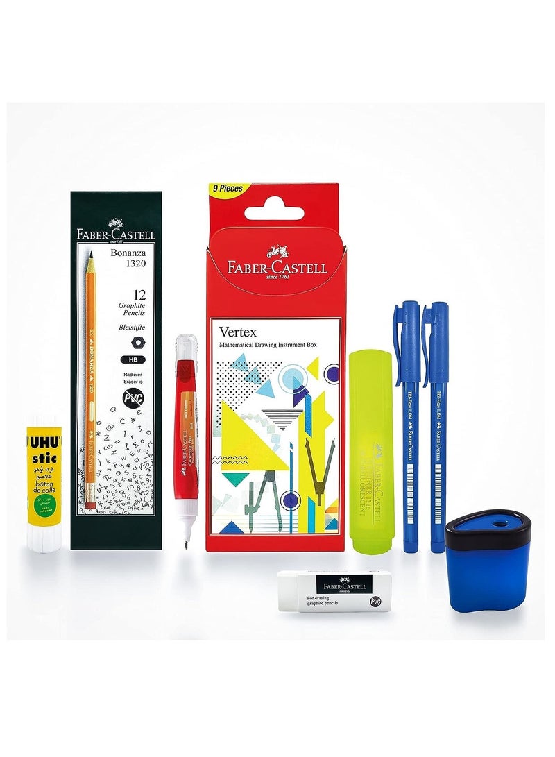 FABER-CASTELL 29-Piece School Stationery Set - Image 1