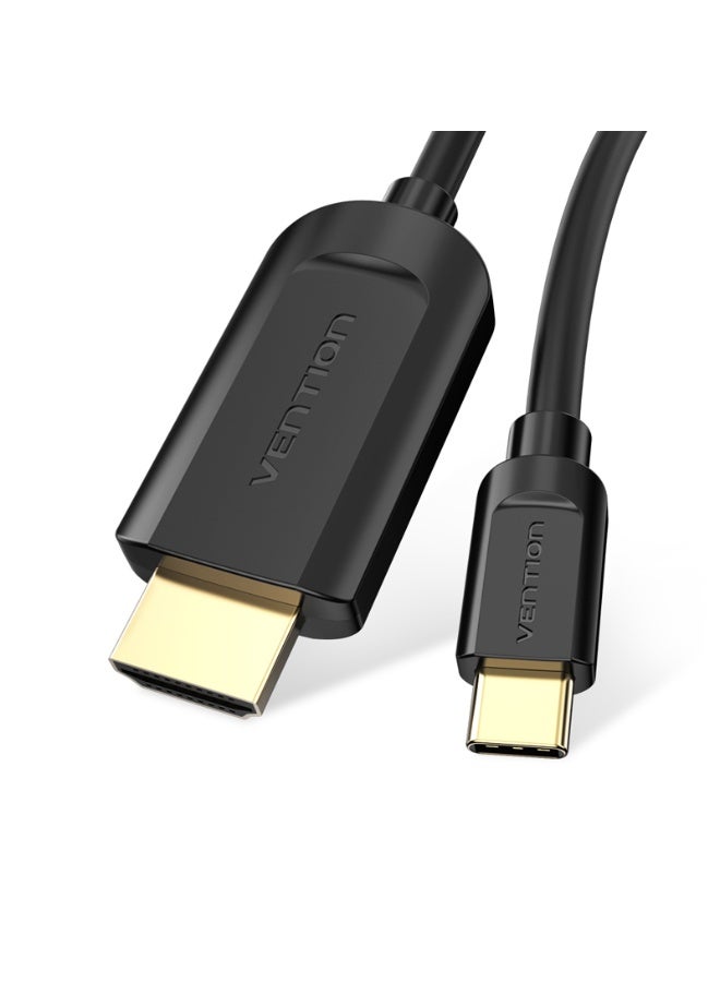 VENTION Type-C to HDMI Cable Black Model - Image 1
