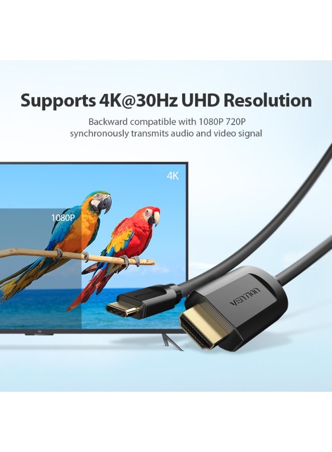 VENTION Type-C to HDMI Cable Black Model - Image 5