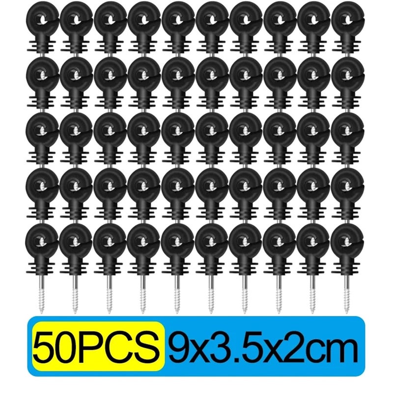 Electric Fence Insulator Screw In Post Ring 50PCS for Agricultural Farm Animal Safety - Image 3
