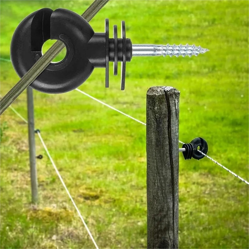Electric Fence Insulator Screw In Post Ring 50PCS for Agricultural Farm Animal Safety - Image 5