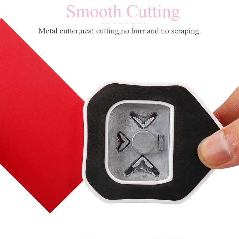 LOONENG 3 Way Corner Rounder Punch, 4mm, 7mm, 10mm 3 in 1 Corner Cutter for Paper Crafts, Laminator, Cardstock, DIY Projects, Photocards, Card Making and Scrapbooking - Image 2