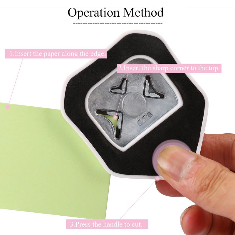 LOONENG 3 Way Corner Rounder Punch, 4mm, 7mm, 10mm 3 in 1 Corner Cutter for Paper Crafts, Laminator, Cardstock, DIY Projects, Photocards, Card Making and Scrapbooking - Image 5