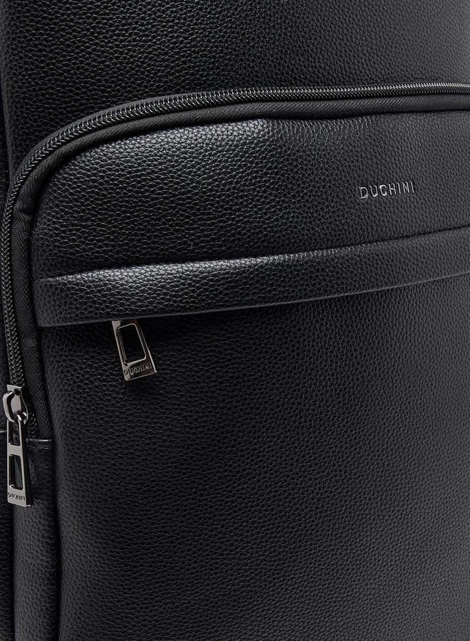 Duchini BLACK Men Textured Backpack for Men | Best Price UAE