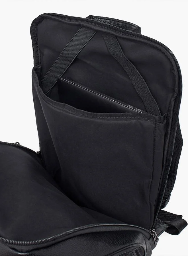 Duchini BLACK Men Textured Backpack for Men | Best Price UAE