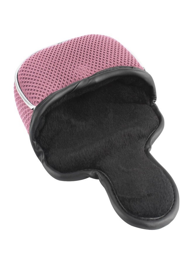Andux Mesh Heel-Shafted Mallet Putter Cover Golf Putter Head Covers Pink, Square MT/TG14 - Image 3