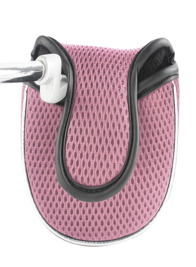Andux Mesh Heel-Shafted Mallet Putter Cover Golf Putter Head Covers Pink, Square MT/TG14 - Image 5