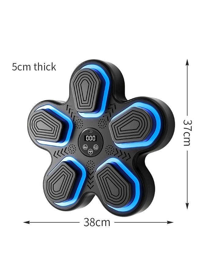 بيوينتي مدرب الملاكمة الموسيقية الذكية للأطفال - آلة إيقاع ضوئية RGB خالية من اللكمة المثبتة على الحائط (9 أوضاع 9 سرعات) مع قفازات الملاكمة للمنزل السعودي تدريب رد الفعل للأطفال والمتعة العائلية في رمضان - Image 4