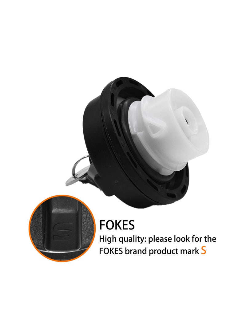 SYOSI Locking Gas Cap, Lock Fuel Cap Compatible for Dodge Jeep Ram - Challenger Grand Caravan Ram 1500, Cherokee Wrangler TJ LJ JK JKU JL JLU JT, # 05278655AB, 5278655AB - Image 3