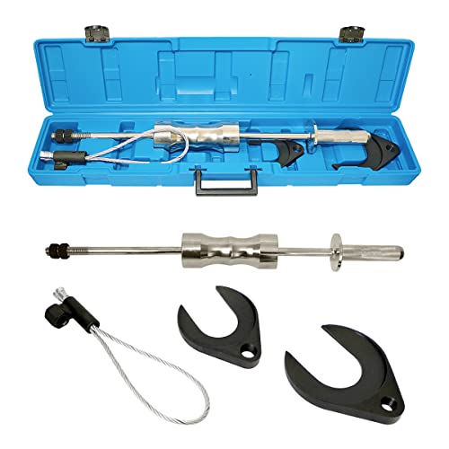 CMTOOL CV Axle Removal Tool 10 Pounds Heavy Duty Slide Hammer Puller Set, CV Axle Puller Half Shaft Removal Tool Kit with 63mm 48mm CV Joint Fork Removing Adapter, Front Wheel Drive Axle Puller Tool Set - Image 1