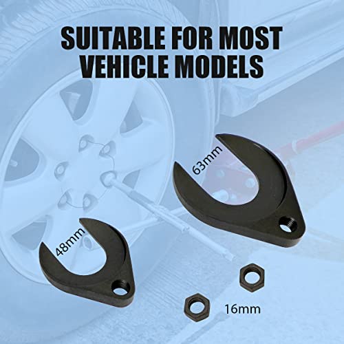 CMTOOL CV Axle Removal Tool 10 Pounds Heavy Duty Slide Hammer Puller Set, CV Axle Puller Half Shaft Removal Tool Kit with 63mm 48mm CV Joint Fork Removing Adapter, Front Wheel Drive Axle Puller Tool Set - Image 3