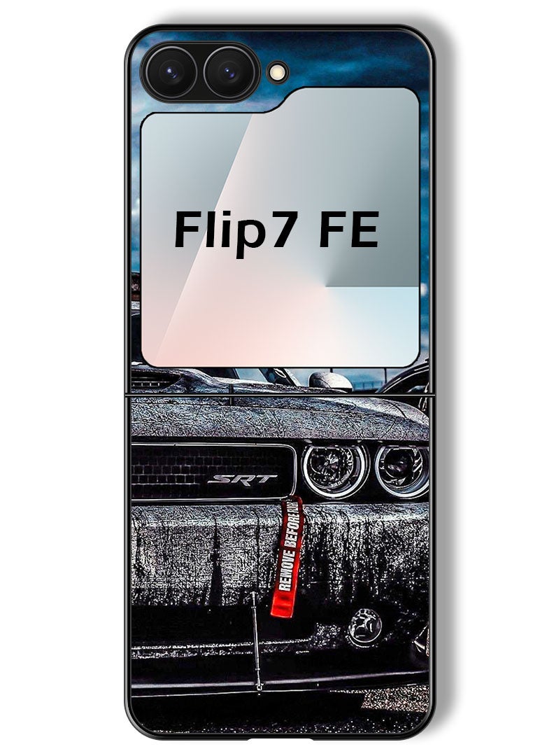 Theodor Case Compatible with Samsung Galaxy Z Flip 7 FE 6.7 Inch Protection Shockproof Bumper Cover Car (6) - Image 1