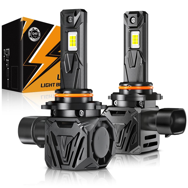 Auxbeam Auxbeam 2024 9005 HB3 Fog Light Bulbs, Wireless 9005 Powersports Bulbs, 6500K 120W 30000LM 800% Brighter 9005 Light Bulbs For UTV ATV Offroad Vehicles, Plug and Play - Image 1