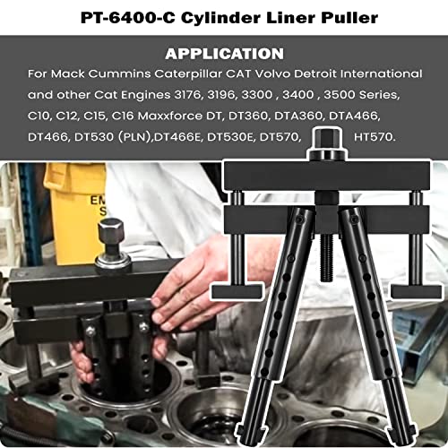 sevencow PT-6400-C Universal Cylinder Liner Puller Removal Tool for Mack Cummins Cat On Wet Liner from 3-7/8” to 6-1/4” Bore Replace M50010-B,3376015 - Image 2