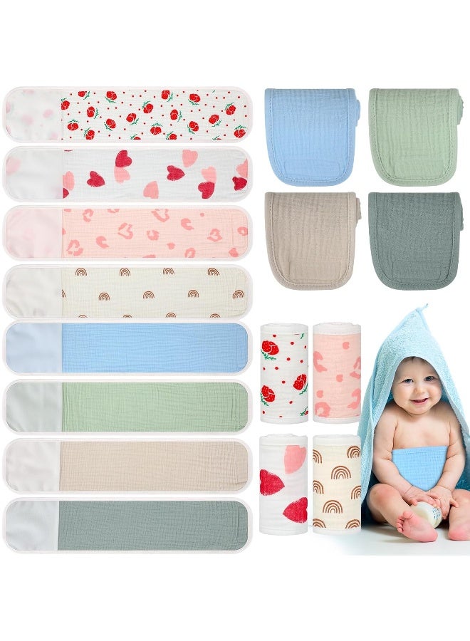 Vabean 8 Pcs Baby Infant Umbilical Cord Comfort Adjustable Cotton Belly Band for Protection, Baby Gifts for 0 To12 Months (Cute) - Image 1