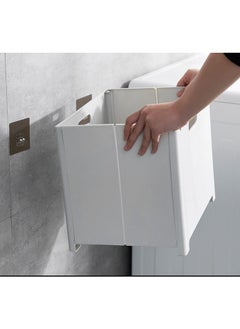 M MIAOYAN Foldable Bathroom Laundry Basket | Wall-Mounted Storage Solution | Only 3cm Thick When Folded  - Image 3