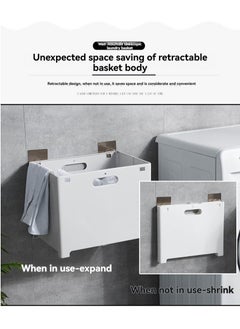 M MIAOYAN Foldable Bathroom Laundry Basket | Wall-Mounted Storage Solution | Only 3cm Thick When Folded  - Image 2
