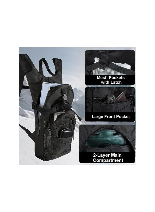 Hydration Pack Water Backpack,Military Tactical Hydration Pack,Sports Runner Rucksack With 3L Water Bladder For Hiking Cycling Biking Running Walking Hunting And Climbing