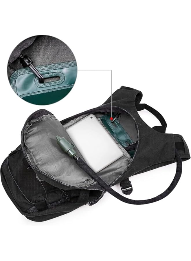 Hydration Pack Water Backpack,Military Tactical Hydration Pack,Sports Runner Rucksack With 3L Water Bladder For Hiking Cycling Biking Running Walking Hunting And Climbing