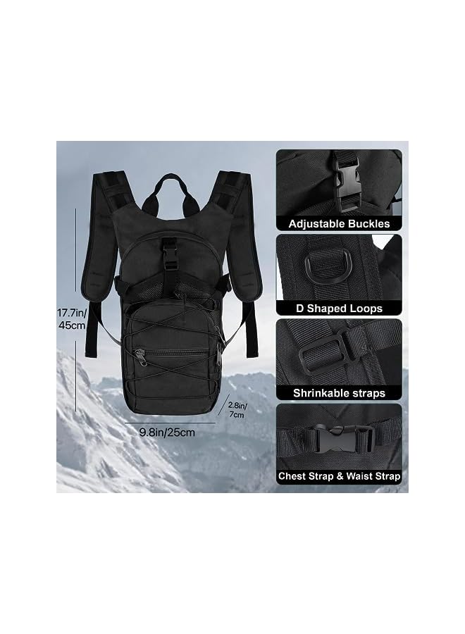 Hydration Pack Water Backpack,Military Tactical Hydration Pack,Sports Runner Rucksack With 3L Water Bladder For Hiking Cycling Biking Running Walking Hunting And Climbing