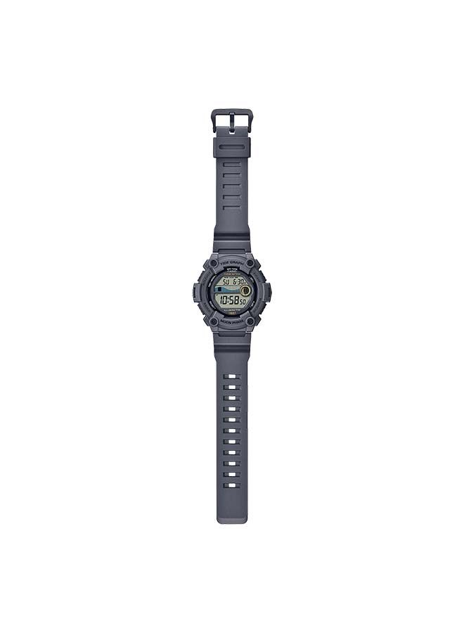 CASIO ساعة يد دائرية الشكل من الراتنج WS-1300H-8A - 51 ملم - أسود - Image 2