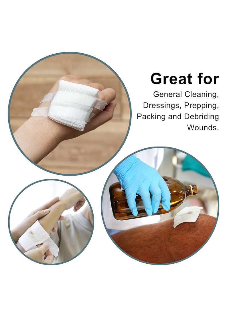 ChannelMed Sterile Gauze Swabs, Non- Woven Gauze Sponges, Breathable Mesh  Gauze Pads Sterile for Enhanced Absorption, wound care and First Aid Medical  - Image 3