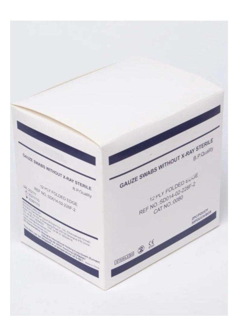 ChannelMed Sterile Gauze Swabs, Non- Woven Gauze Sponges, Breathable Mesh  Gauze Pads Sterile for Enhanced Absorption, wound care and First Aid Medical  - Image 4