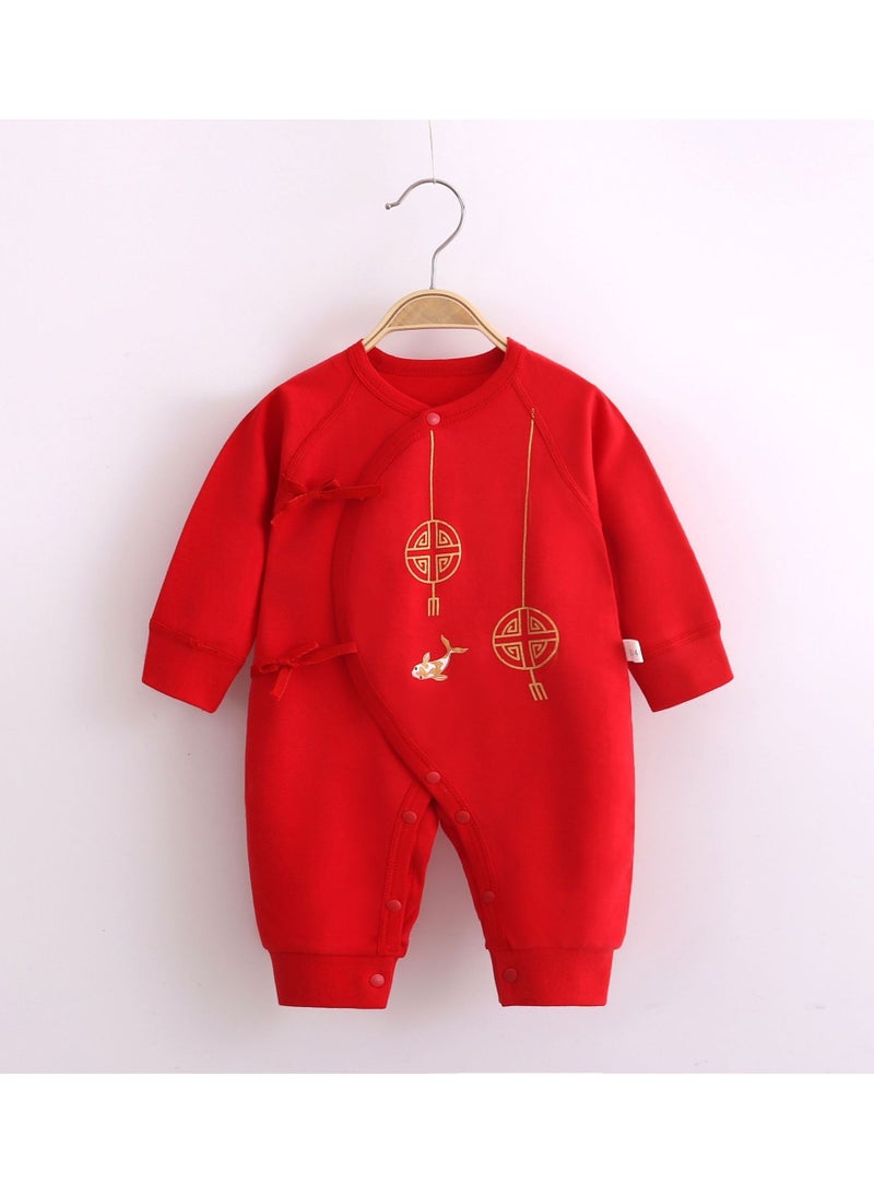 Loquat Baby Festive Chinese Style Jumpsuit