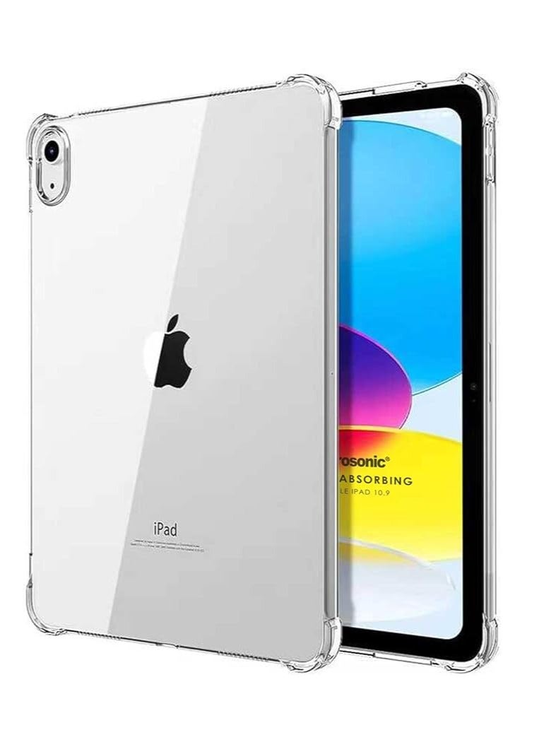 حافظة لجهاز ايباد اير 13 انش (2024)، [حماية الزوايا] غطاء خلفي شفاف مضاد للصدمات، غطاء واقي ناعم ومرن ورفيع للغاية من البولي يوريثين الحراري لايباد اير 13 (M2) 2024 (ايباد اير 13 2024) - Image 1