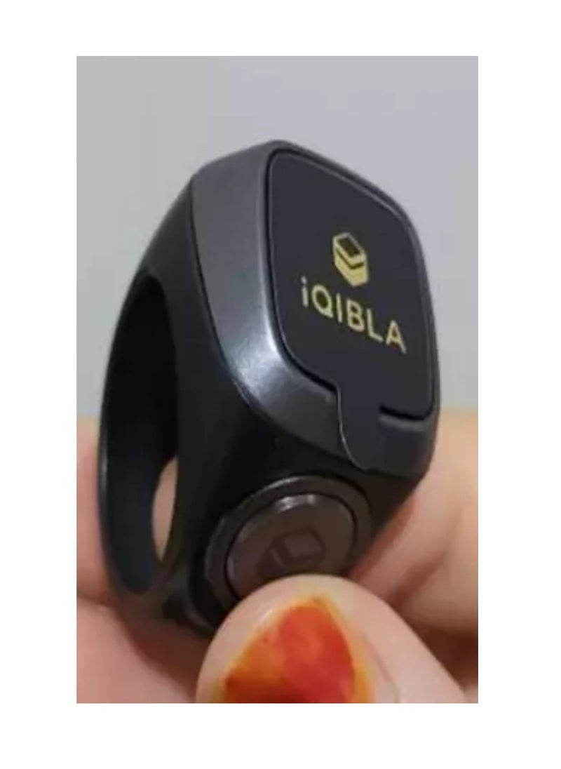 iQIBLA Smart Tasbih Zikr Lite Ring Black Grey 22MM  - Image 3