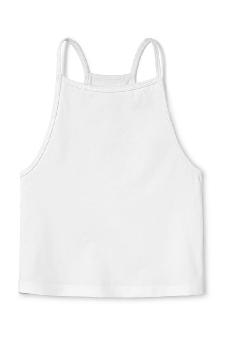 Tchibo Kids Girl 2 Pcs Plain Sleeveless Top, White and Blue - Image 4