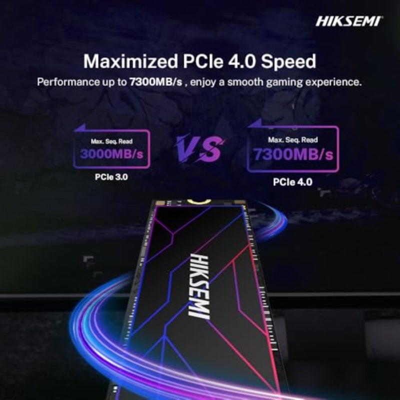 SSD داخلي للألعاب والإنتاجية، M.2 NVMe، 512 جيجابايت، أسود، سرعات قراءة/كتابة فائقة السرعة - Image 4