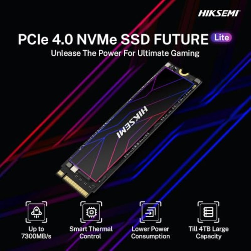 SSD داخلي للألعاب والإنتاجية، M.2 NVMe، 512 جيجابايت، أسود، سرعات قراءة/كتابة فائقة السرعة - Image 3
