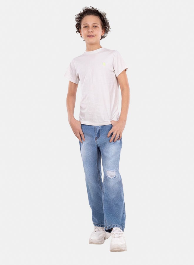 EGY WEAR Boys  blue Regular Fit Jeans - Image 2