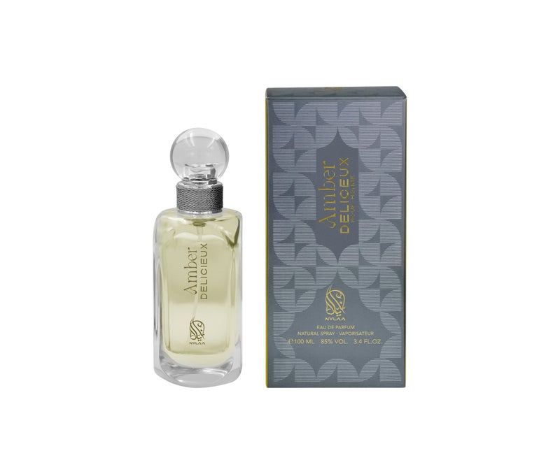 NYLAA عطر أمبر ديليكيو إيدي دي بارفوم (EDP) 100ML | عطر فاخر للرجال | رائحة تدوم طويلاً | عطر للاستخدام اليومي - Image 4